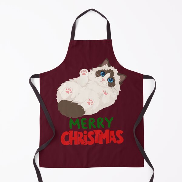Item preview, Cute Ragdoll Cat Merry Christmas Holiday Art designed and sold by stormk10.
