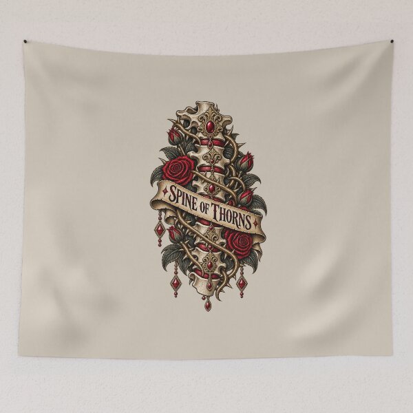 Item preview, Spine of Thorns Gothic Roses Dark Anatomical Design designed and sold by MetaModel Editions.
