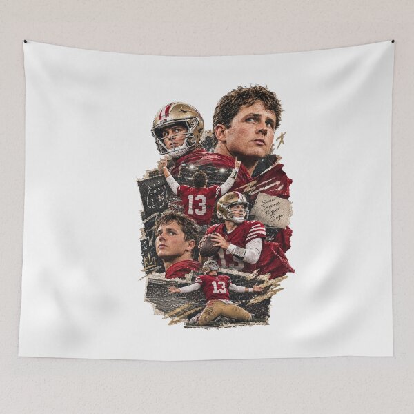 Item preview, Póster de fútbol de Brock Purdy: Los mismos sueños, un escenario más grande. designed and sold by LandFinStudio.