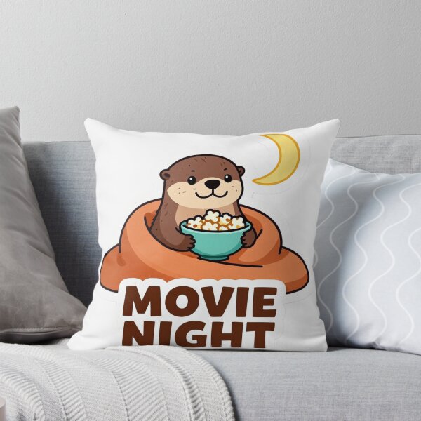 Item preview, Otter Movie Night designed and sold by chill-a-lot.