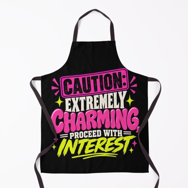 Item preview, Bold Statement Quote Shirt, Funny Charm T-Shirt, Caution Flirty Tee, Funny Gift for Him or Her, Neon Accent Statement Tee designed and sold by PRINYOS.