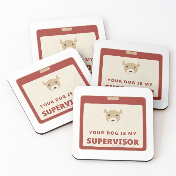 Item preview, Your Dog Is My Supervisor HVAC Tech Badge designed and sold by thestevebro.