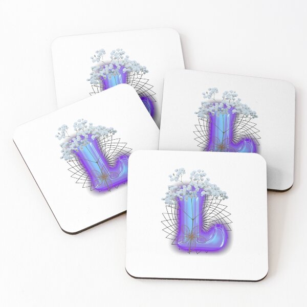 Item preview, Blue Abstract Floral Geometric Aesthetic Design designed and sold by Palette _Vibes.