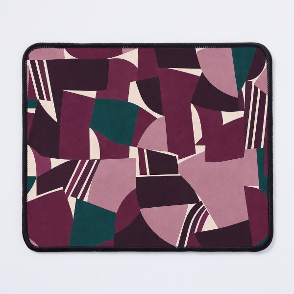Item preview, Burgundy Abstract Geometric Pattern designed and sold by imaniko.