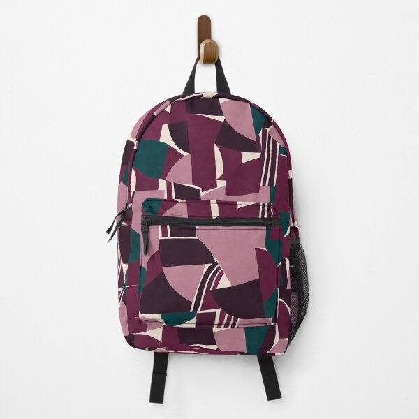 Item preview, Burgundy Abstract Geometric Pattern designed and sold by imaniko.