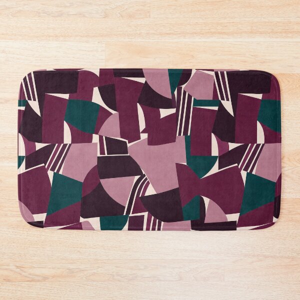 Item preview, Burgundy Abstract Geometric Pattern designed and sold by imaniko.