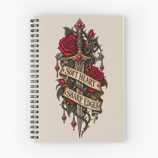 Item preview, Soft Heart Sharp Edges Gothic Dagger and Roses Design designed and sold by MetaModel Editions.