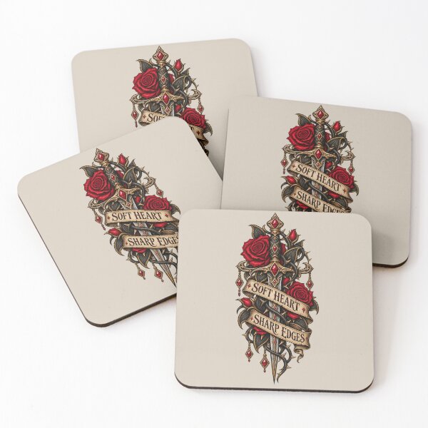 Item preview, Soft Heart Sharp Edges Gothic Dagger and Roses Design designed and sold by MetaModel Editions.
