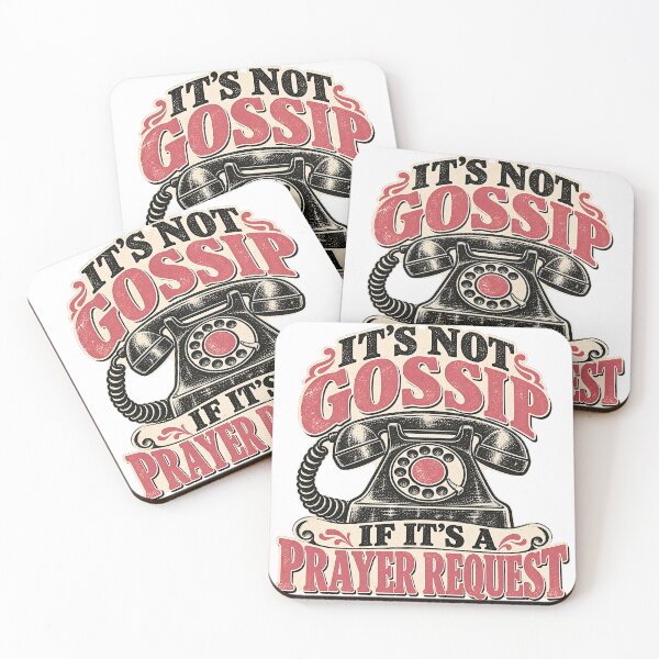 Item preview, It's Not Gossip If It's A Prayer Request Funny Exvangelical Letterpress Shirt designed and sold by GloryandFame.