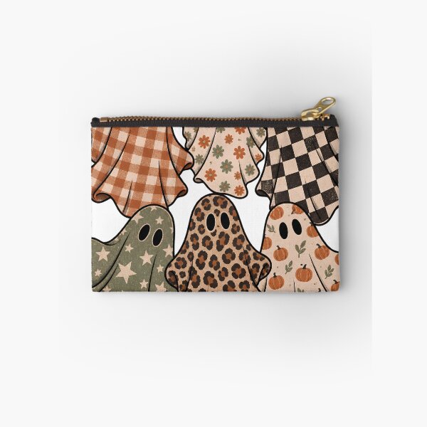 Item preview, Cute Boho Halloween Ghosts – Floral, Checkered and Leopard Print designed and sold by pinkaesthetik.