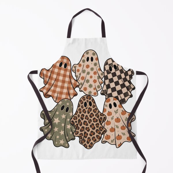 Item preview, Cute Boho Halloween Ghosts – Floral, Checkered and Leopard Print designed and sold by pinkaesthetik.