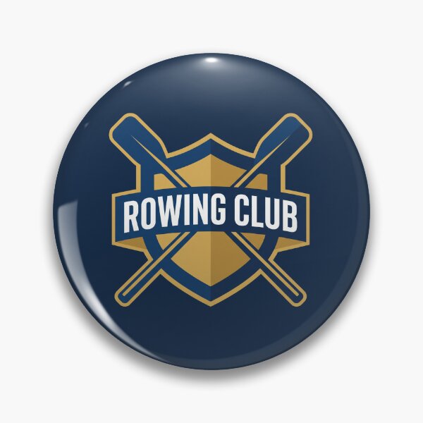 Item preview, Vintage Rowing Club Crossed Oars Nautical Crest Graphic designed and sold by KiwiRider.