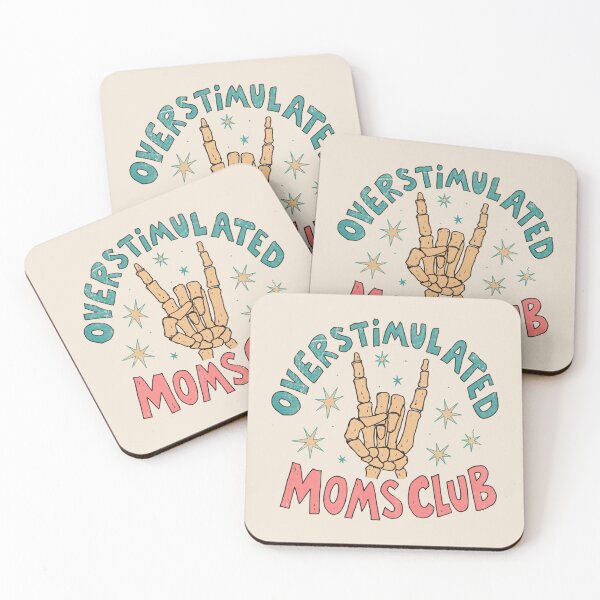 Item preview, Overstimulated Moms Club – Skeleton Hand Mom Humor designed and sold by Studio Bootleg.