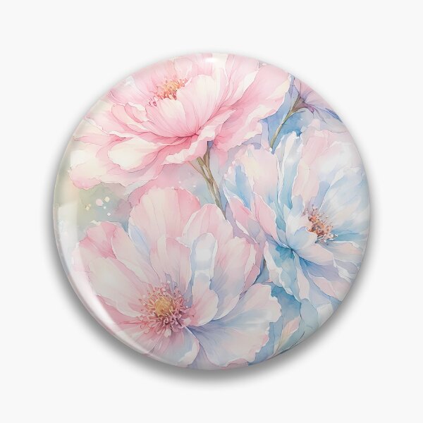 Item preview, Pastel Peony Dreams Watercolor Bouquet designed and sold by ZHD Home Decor - Apparel - Accessories.
