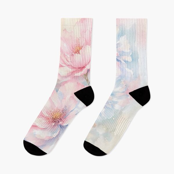 Item preview, Pastel Peony Dreams Watercolor Bouquet designed and sold by ZHD Home Decor - Apparel - Accessories.