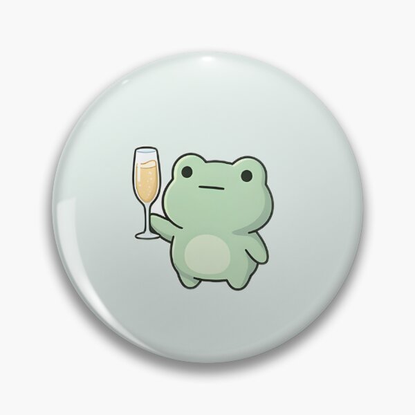 Item preview, Cute Kawaii frog having a drink designed and sold by pixellm.