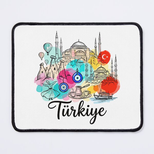Item preview, Turkey Istanbul Colorful Travel Illustration designed and sold by EdwinkOne.