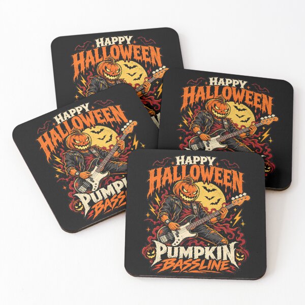 Item preview, Happy Halloween Pumpkin Bassline designed and sold by Aetheriaworld.