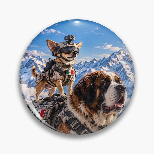 Item preview, Mexican Tactical Chihuahua & St Bernard – Alpine Military K9 Patrol designed and sold by Redcon-fantasy.