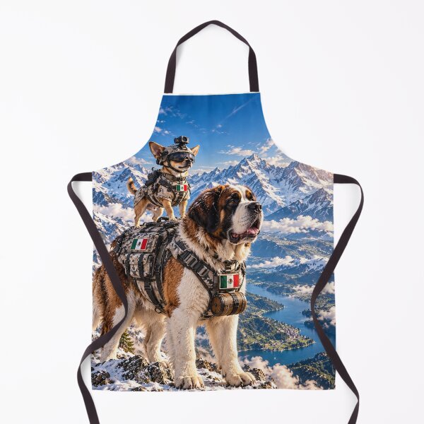 Item preview, Mexican Tactical Chihuahua & St Bernard – Alpine Military K9 Patrol designed and sold by Redcon-fantasy.