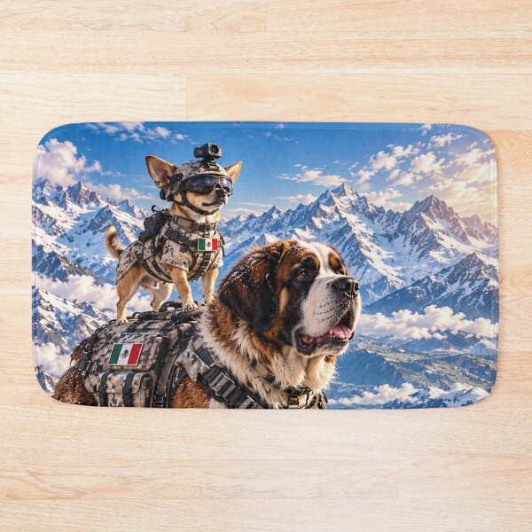 Item preview, Mexican Tactical Chihuahua & St Bernard – Alpine Military K9 Patrol designed and sold by Redcon-fantasy.