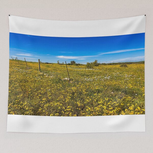 Item preview, Fields of yellow wildflowers decor designed and sold by Coastal Wearable Art & Home Decor.
