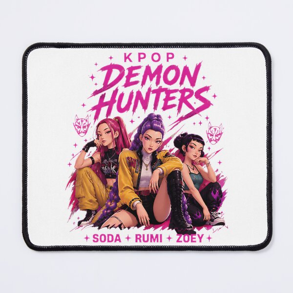 Item preview, Kpop Inspired Demon Hunters Trio Art with Dynamic Characters and Bold Colors designed and sold by Magic Dots.