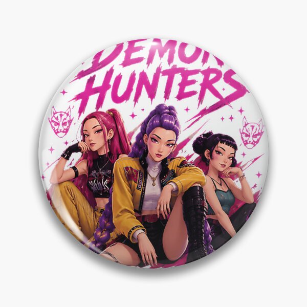 Item preview, Kpop Inspired Demon Hunters Trio Art with Dynamic Characters and Bold Colors designed and sold by Magic Dots.