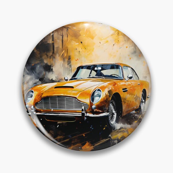 Item preview, Golden Classic Grand Tourer Autumn Watercolor Art designed and sold by RevUpDesign.