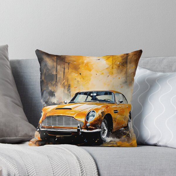 Item preview, Golden Classic Grand Tourer Autumn Watercolor Art designed and sold by RevUpDesign.