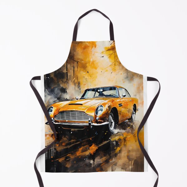 Item preview, Golden Classic Grand Tourer Autumn Watercolor Art designed and sold by RevUpDesign.