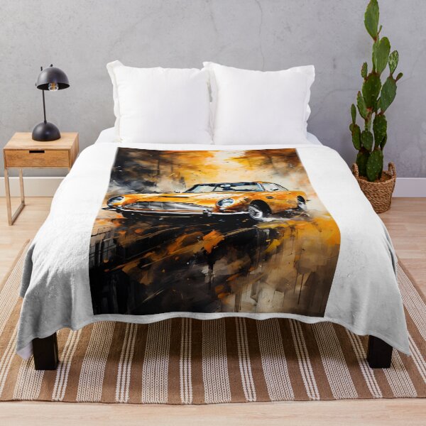 Item preview, Golden Classic Grand Tourer Autumn Watercolor Art designed and sold by RevUpDesign.