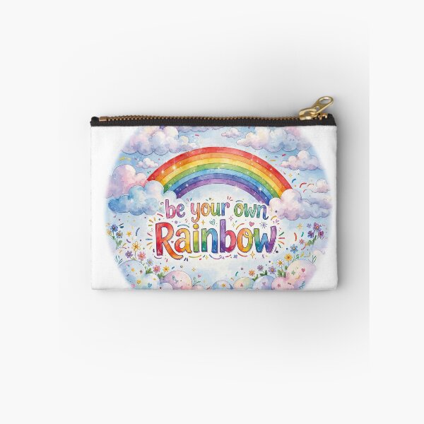 Item preview, Be Your Own Rainbow – Colorful Inspirational Pride Quote designed and sold by NotSoSubtleRosiePeas.