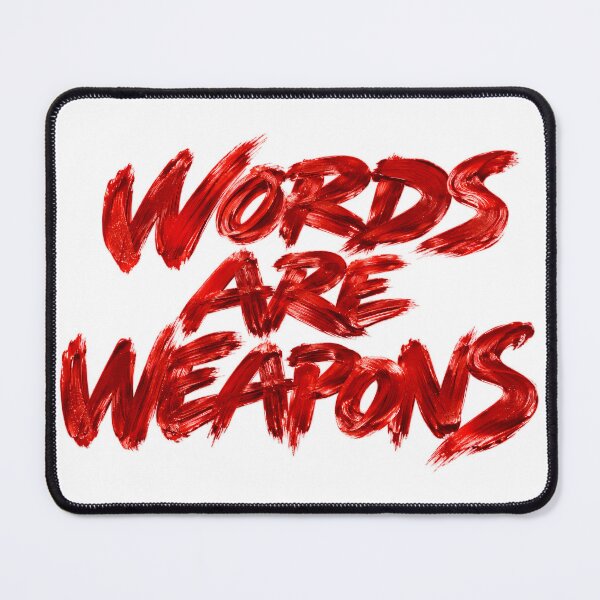 Item preview, Words Are Weapons - Brush Typograph designed and sold by YOFANTZ!.