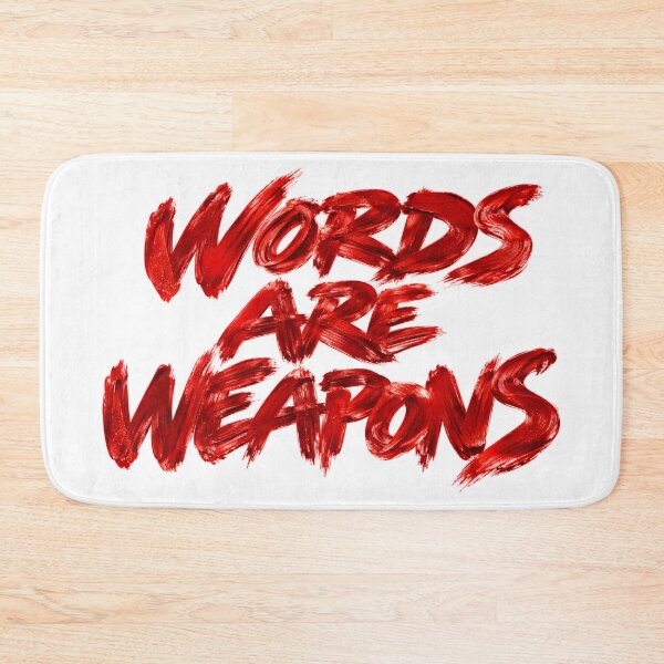 Item preview, Words Are Weapons - Brush Typograph  designed and sold by YOFANTZ!.
