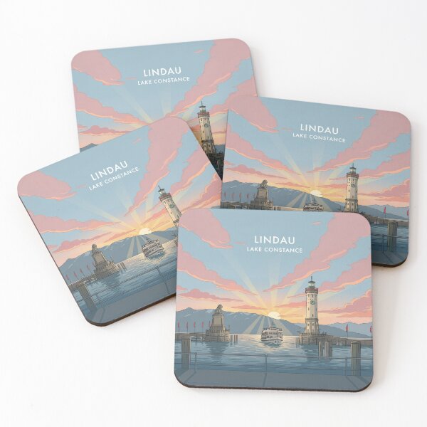 Item preview, Lindau at Lake Constance Lion-Statue & Lighthouse Vintage Germany designed and sold by strandbar.