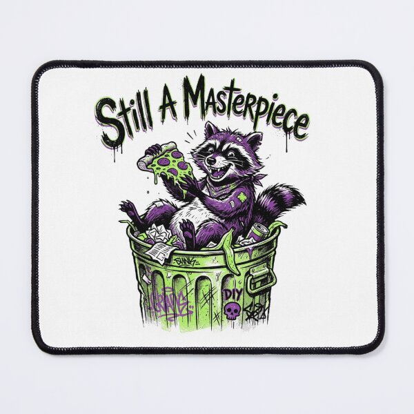 Item preview, Still A Masterpiece Trash Raccoon Pizza designed and sold by Sanan Israyilli.