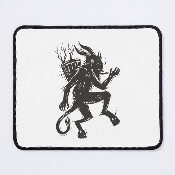Item preview, Vintage Krampus Greeting Design with Classic Red Accent designed and sold by Mohamed-Khalifa.