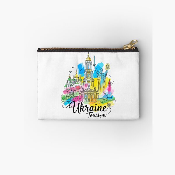Item preview, Ukraine Kyiv Tourism Colorful Illustration designed and sold by EdwinkOne.