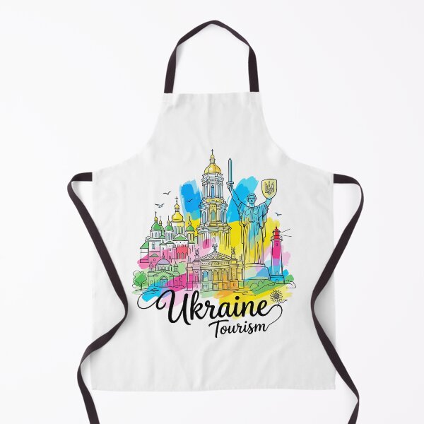Item preview, Ukraine Kyiv Tourism Colorful Illustration designed and sold by EdwinkOne.