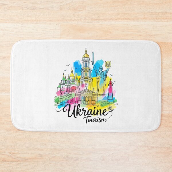 Aperçu de l'œuvre Ukraine Kyiv Tourisme Illustration colorée créée et vendue par EdwinkOne.
