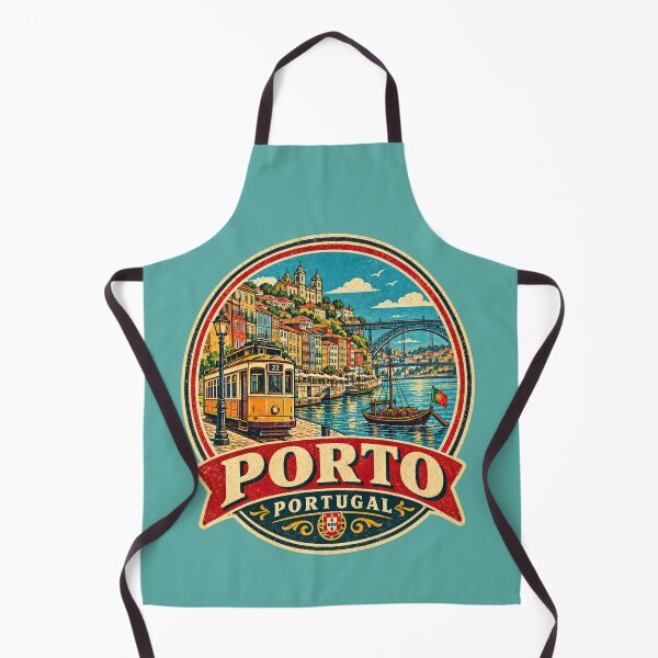 Item preview, Porto Portugal Vintage Travel Poster | Retro Portuguese City Travel Design designed and sold by Globalcitytees.