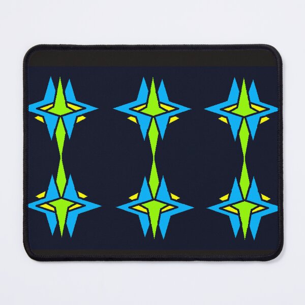 Item preview, Neon Cyberpunk Star Pattern - Electric Lime and Turquoise designed and sold by Laremsaart.