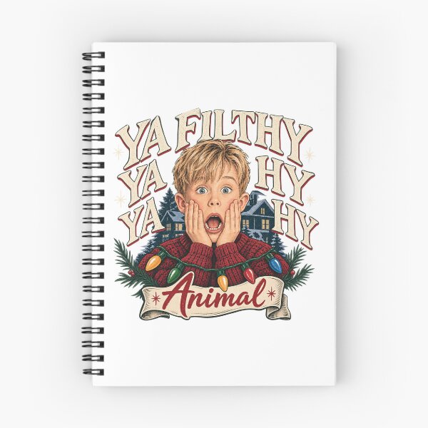 Item preview, Ya Filthy Animal Funny Christmas Retro Movie Art designed and sold by LandFinStudio.