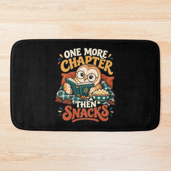 Item preview, One More Chapter Then Snacks - Reading Owl designed and sold by Good Mood Foundry.