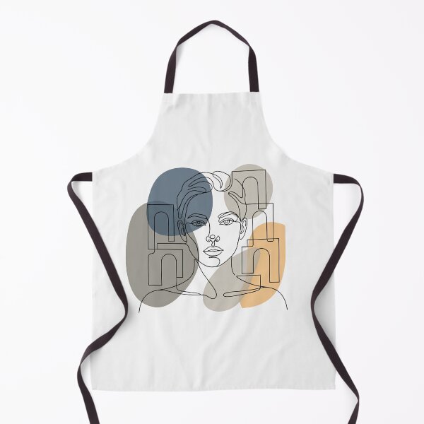 Item preview, Abstract Minimalist Line Art Woman with Geometric Shapes designed and sold by Artsyowlscrafts.