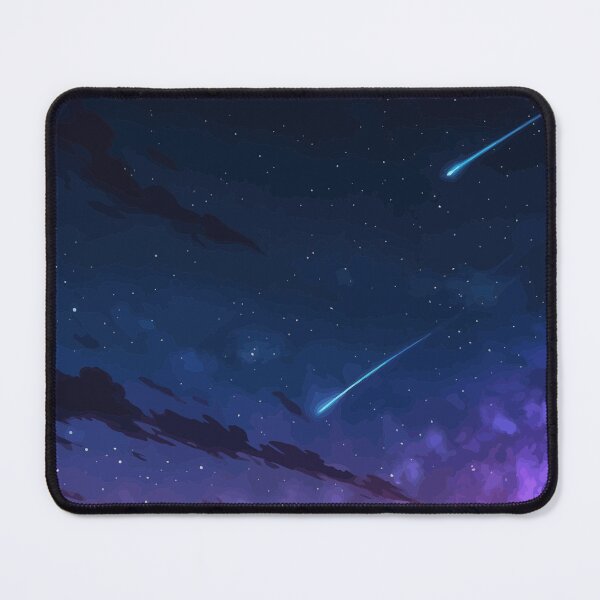 Item preview, Twin Shooting Stars Midnight Purple Sky designed and sold by Weedezy.