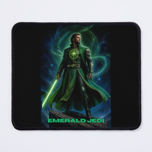 Item preview, Emerald Jedi – Green Lantern & Star Wars Mashup – Cosmic Willpower Lightsaber designed and sold by PoppaBear71.