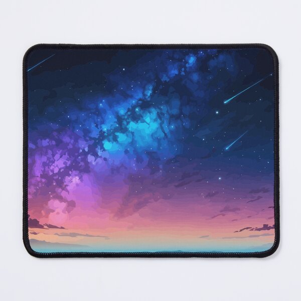 Item preview, Sunset Cloudscape Meets Purple Starry Galaxy designed and sold by Weedezy.