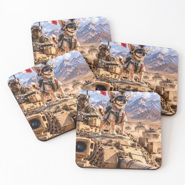 Item preview, Mexican Tactical Chihuahua – Military K9 Desert Tank Patrol designed and sold by Redcon-fantasy.
